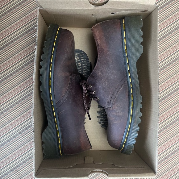 NEW Dr. Martens 1461 Oxford Casual Shoe - Chestnut Brown - Picture 11 of 12